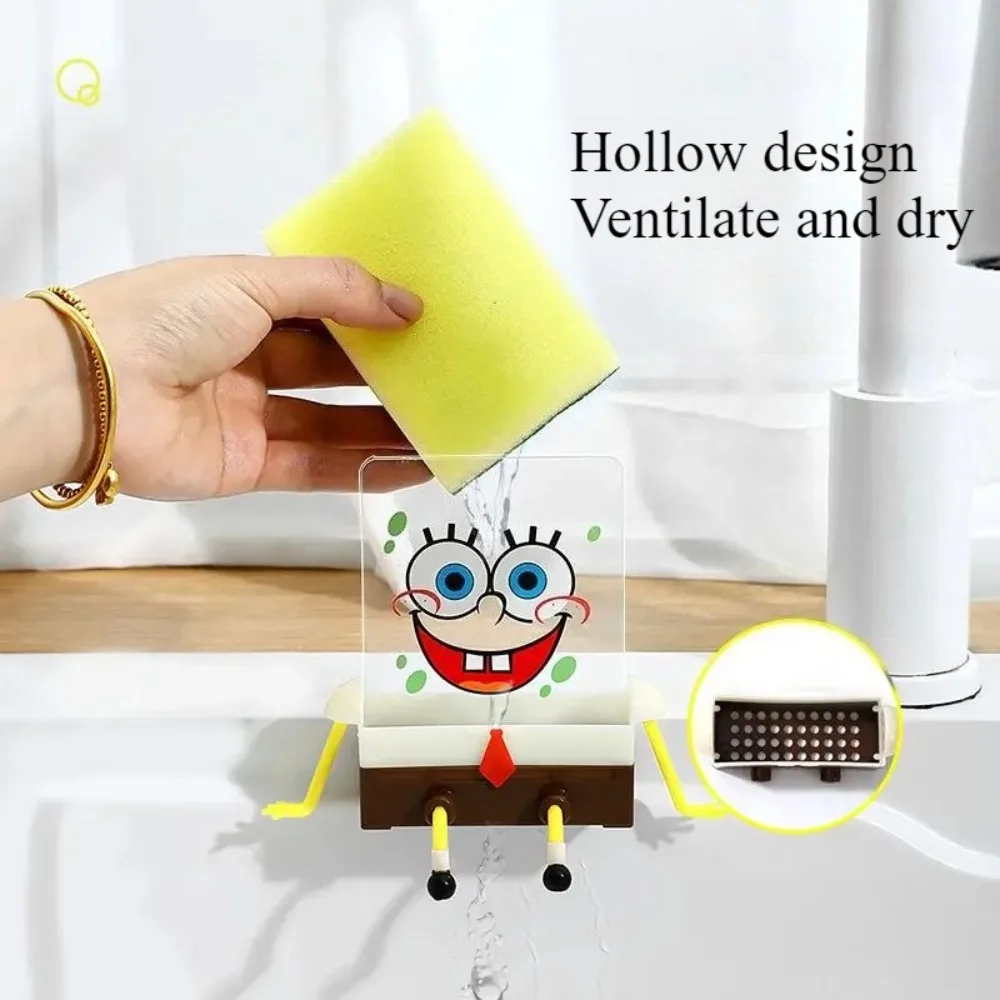 Kitchen Gadgets New Products - Neuer Niedlicher SpongeBob Quadratischer Küchenspülen-Organizer Abtropfgestell