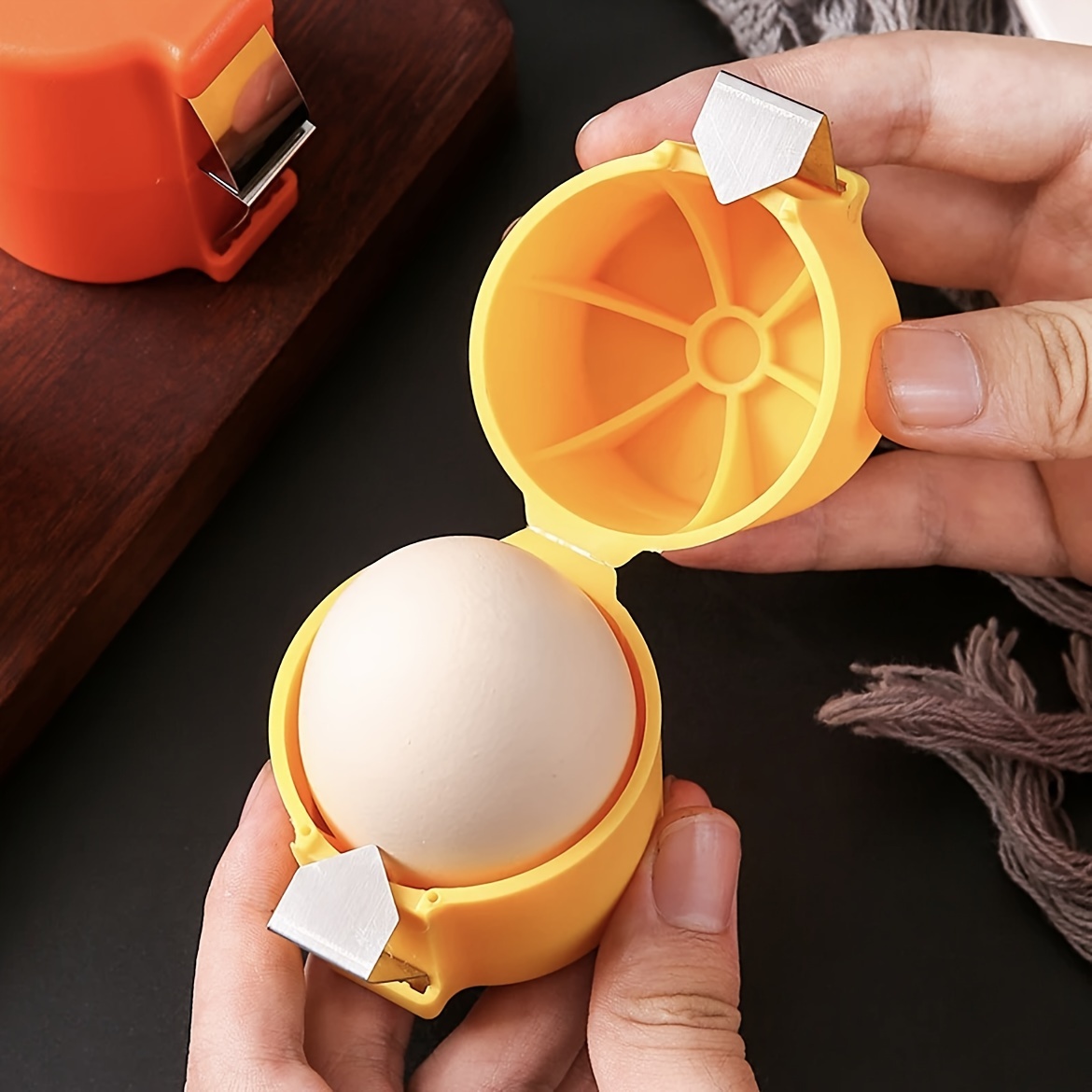 Egg Separator Tool - 3er-Set/1 Stück Edelstahl-Eierschalen-Separator – Schneller Schäl-