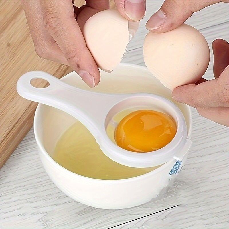 Egg Separator Tool - 1/3 Stück Eiweiß- und Eigelbtrenner, Kunststoff-Eiweißfilter,