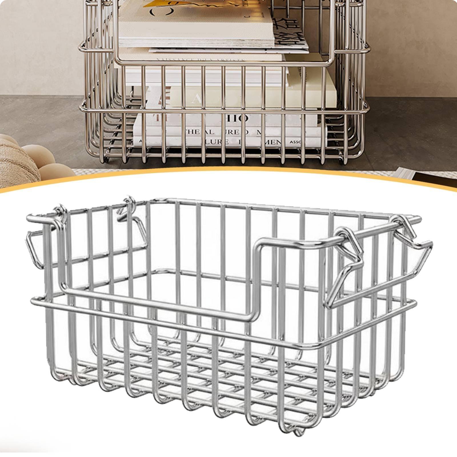 Kitchen Gadgets Organizer - Hochkapazitäts-Aufbewahrungskorb aus Edelstahl für Küche, Unterschrank,