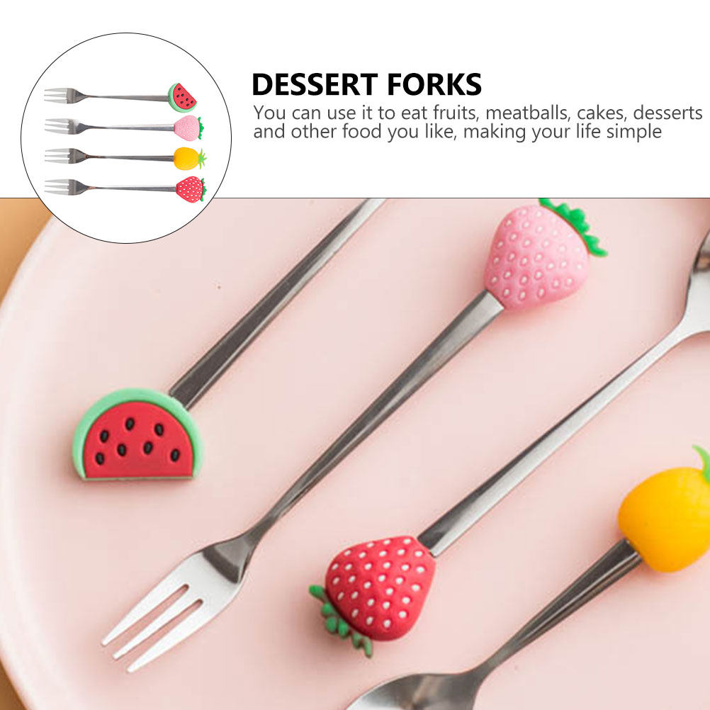 4 Stück Edelstahl-Obstgabeln,  – Kitchen Gadgets Gold Bewertung und Preis